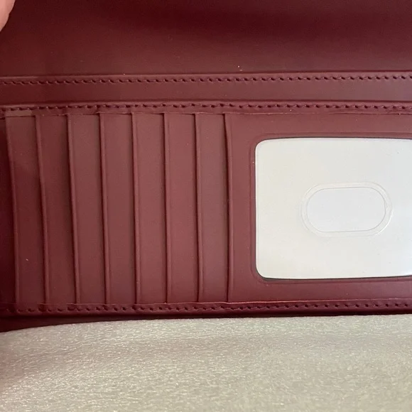 Dooney & Bourke Rich Burgundy Wallet - Picture 3 of 7